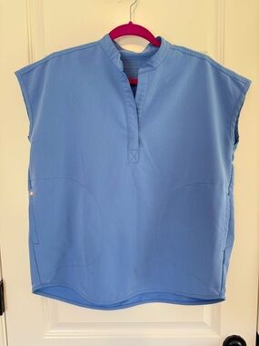 FIGS Women's Ceil Blue Rafaela Scrub Top